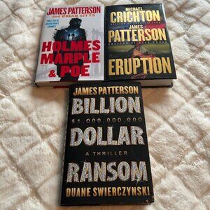 Three Preowned James Patterson Hardback Books